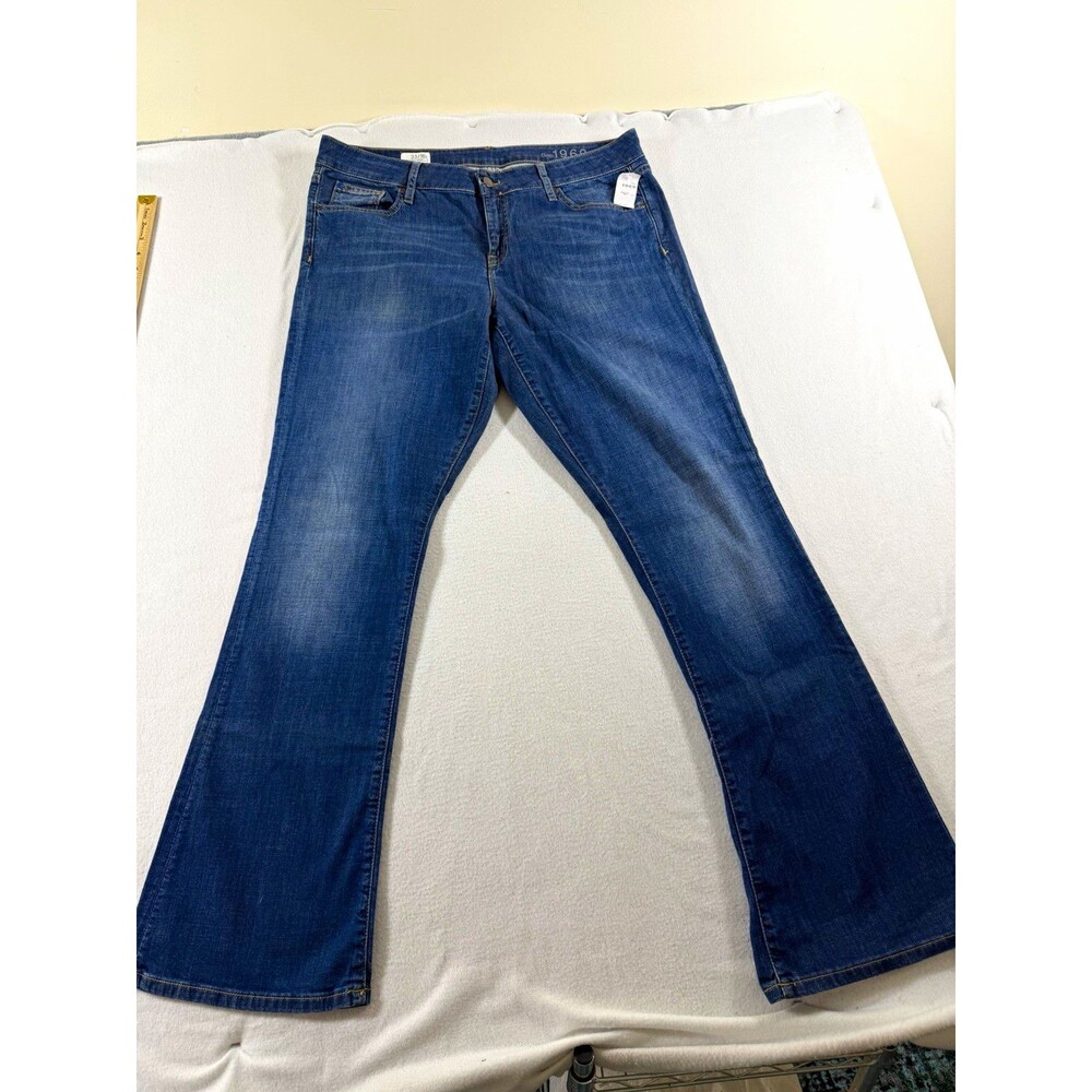 GAP 1969 Womens Skinny Boot Bootcut Jeans Blue Denim 33 in Regular 737